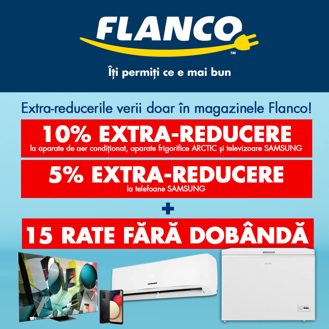 Extra reduceri la Flanco pe perioada verii